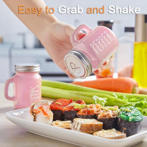 image for ZOSUJO Pink Salt and Pepper Shakers Set - Pink Kitchen Accessories - P