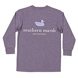 Youth LS Authentic, Washed Iris, Youth Medium