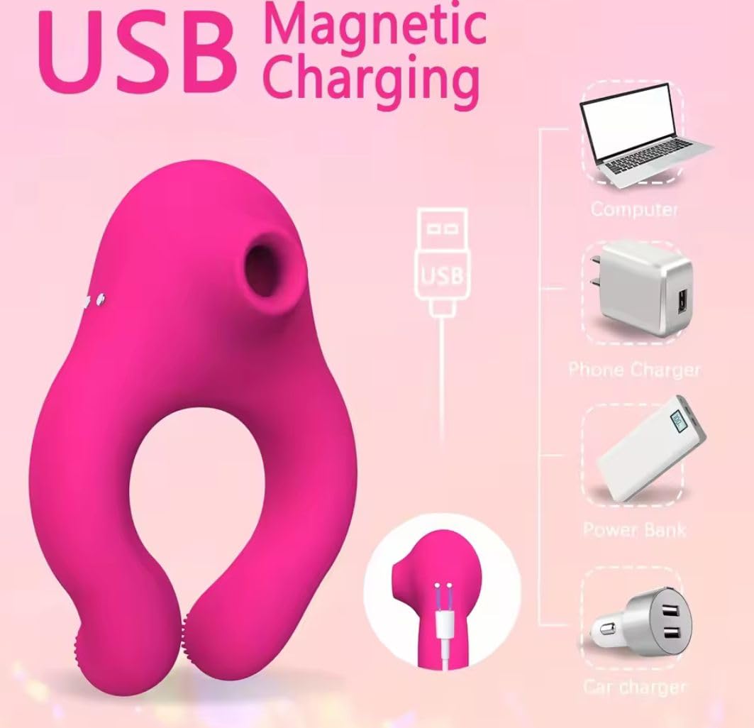 Anillo vibratorio masculino retrae la eyaculación Jūgūȅtȇš Erótìcṏš el más vendido Peņe Ānillo para Parejas, Mujér Ẹsțimulạdór Ŝuçciónạdor de Pezon Hombres jugete de moda, con 7 Modos de Vībraçióņ