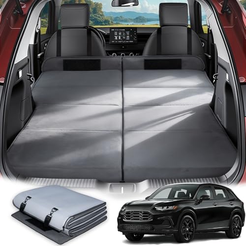 Image of Car Bed for Honda HRV, Foldable Non-Inflatable Soft Foam Camping Mattress, Thickened Portable SUV Trunk Sleeping Pad, Air Mattress Upgrade for Camping & Travel Essentials, Outdoor Sleeping Bed, Gray