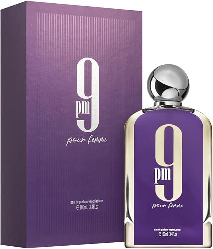 9PM Eau de Parfum 100ml, Unisex Perfume for Men & Women, Long Lasting Warm Spicy Sweet Vanilla Fragrance, Night & Party Scent (9Pm Pour Femme)