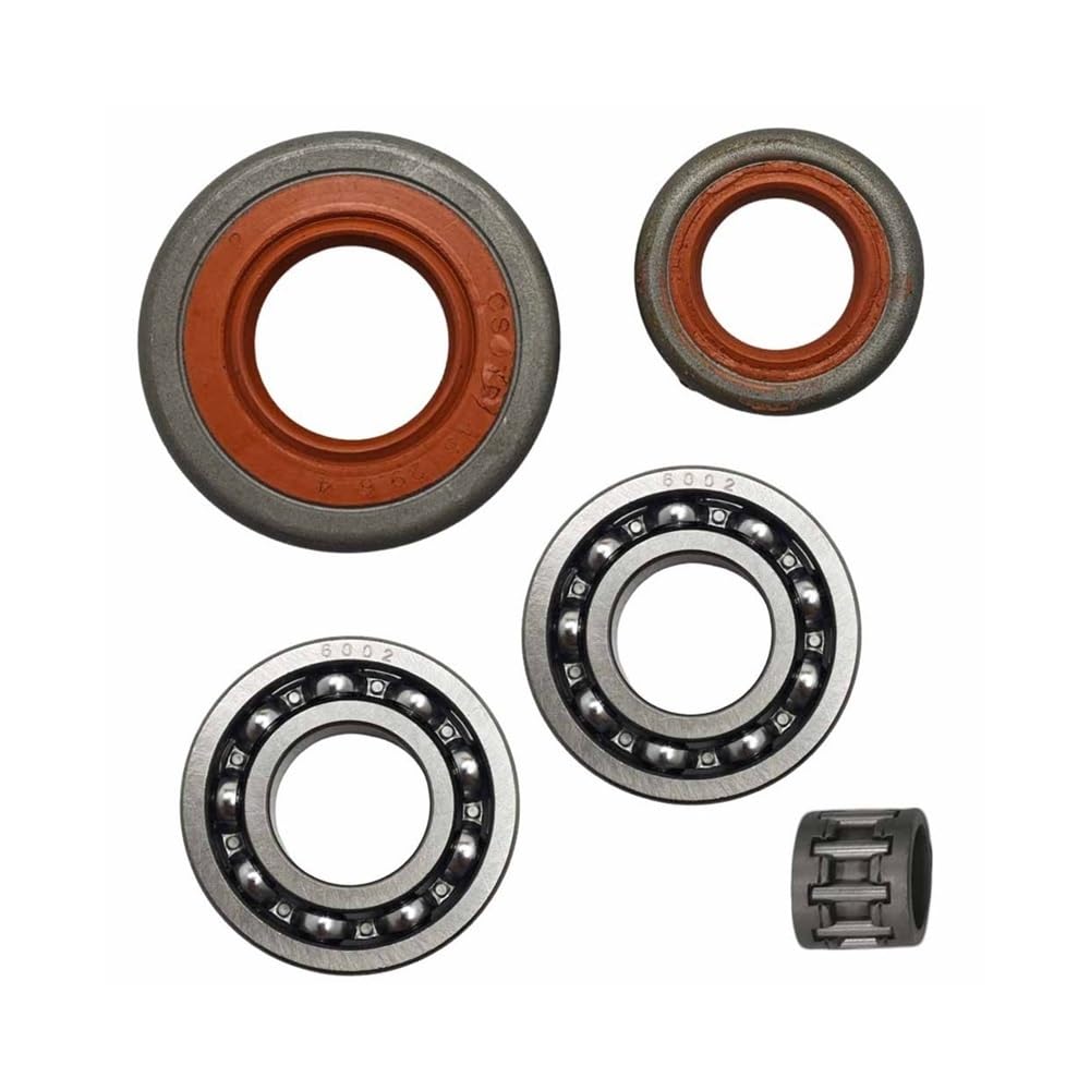 Kit de retenes de Aceite for cojinete de cigüeñal Compatible con motosierras 026 MS260 Pro, 024 MS240 y MS 240/260. Pieza de Repuesto 95230034260. Herramientas de jardín.