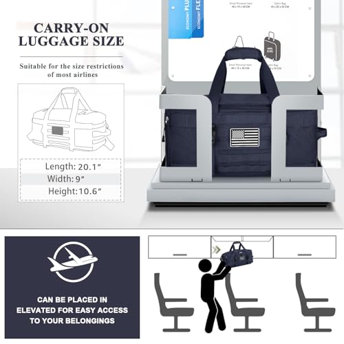 Image of Gym Bags for Men, Military Travel Duffle Bag with Shoe Compartment