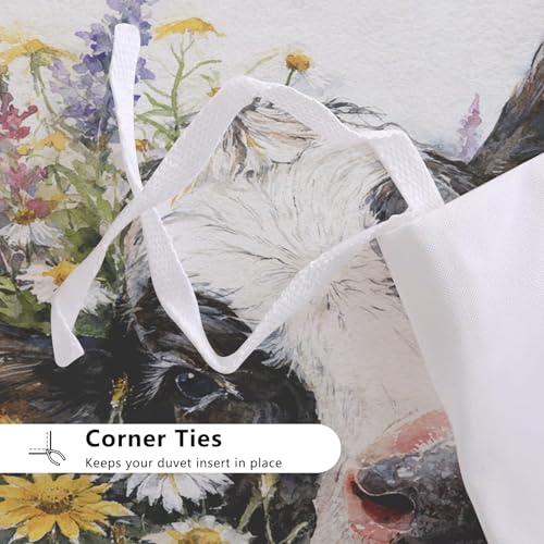 Parure de lit microfibre douce pour lit 2 personnes finie la couette qui glisse - 8