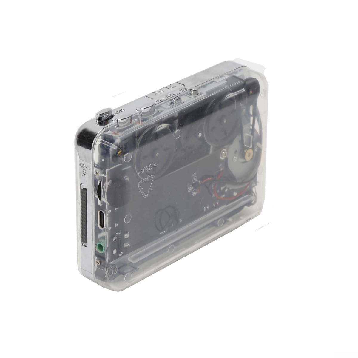 ReachMall Kassettenspieler, tragbarer Tape-zu-Digital-Konverter, USB-C-Audio-Recorder für Walkman-Stil, Hören, klarer Klang, 112 mm