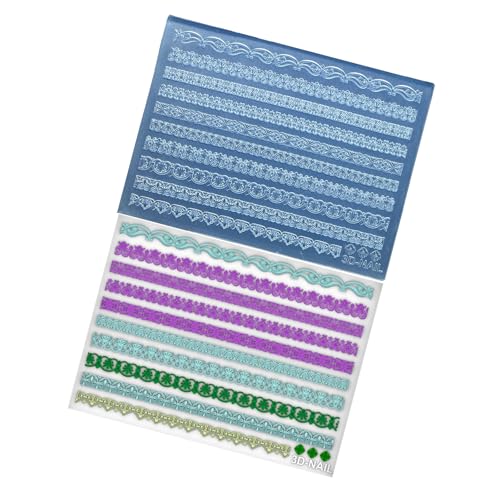 Bright Nails Art Designs Silikon-Schnitzform für 3D-Nägel, Kunst und dekoratives Basteln mit reichhaltiger Designvielfalt