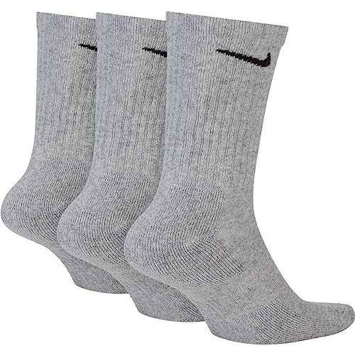 Nike Unisex Everyday Cotton Cushioned Training Crew Socks 3 Pack (G(SX7664-064)/B, Large)2