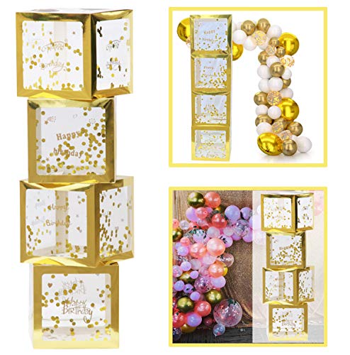 LANGXUN Happy Birthday Party Decorations Boxes Kits for Birthday Decorations, Happy Birthday Backdrop