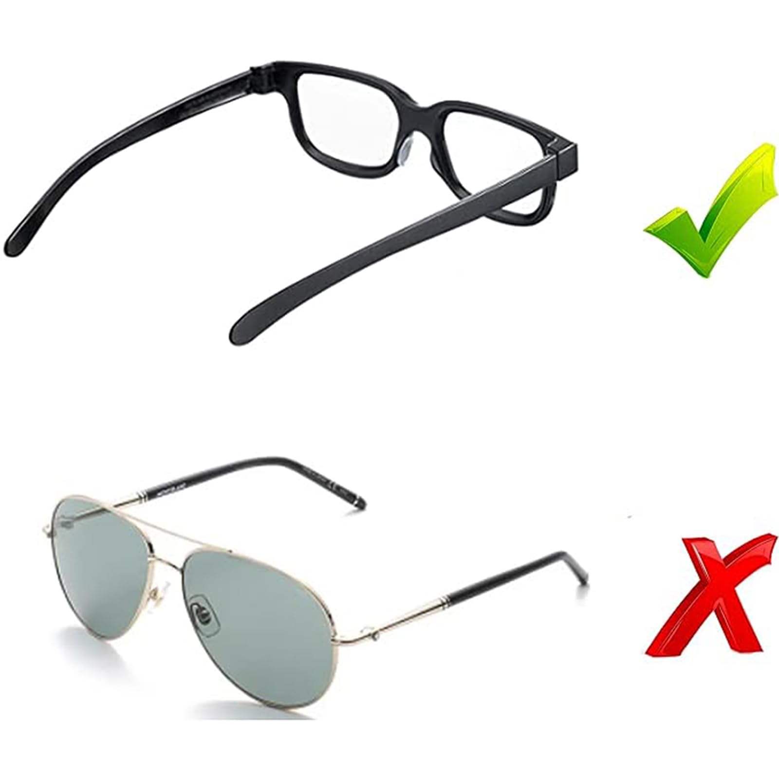 Naselli E Ganci Antiscivolo Per Occhiali - 12 Paia In Silicone, Per Sport E Lettura (Bianco E Nero) - Foto 7