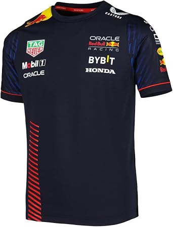 Castore Red Bull Racing F1 Youth Kids 2023 Set-Up Team T-Shirt Large - Night Sky