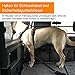 Hunde Sicherheitsgurt, 2 Stück Verstellbar Sicherheitsgurt Hunde für Auto, 3-in-1 Reflektierend Bungee Hundegurt fürs Auto mit Haken Anschnallgurt Hund Auto für Alle Hunderassen & Autotypen (Schwarz)