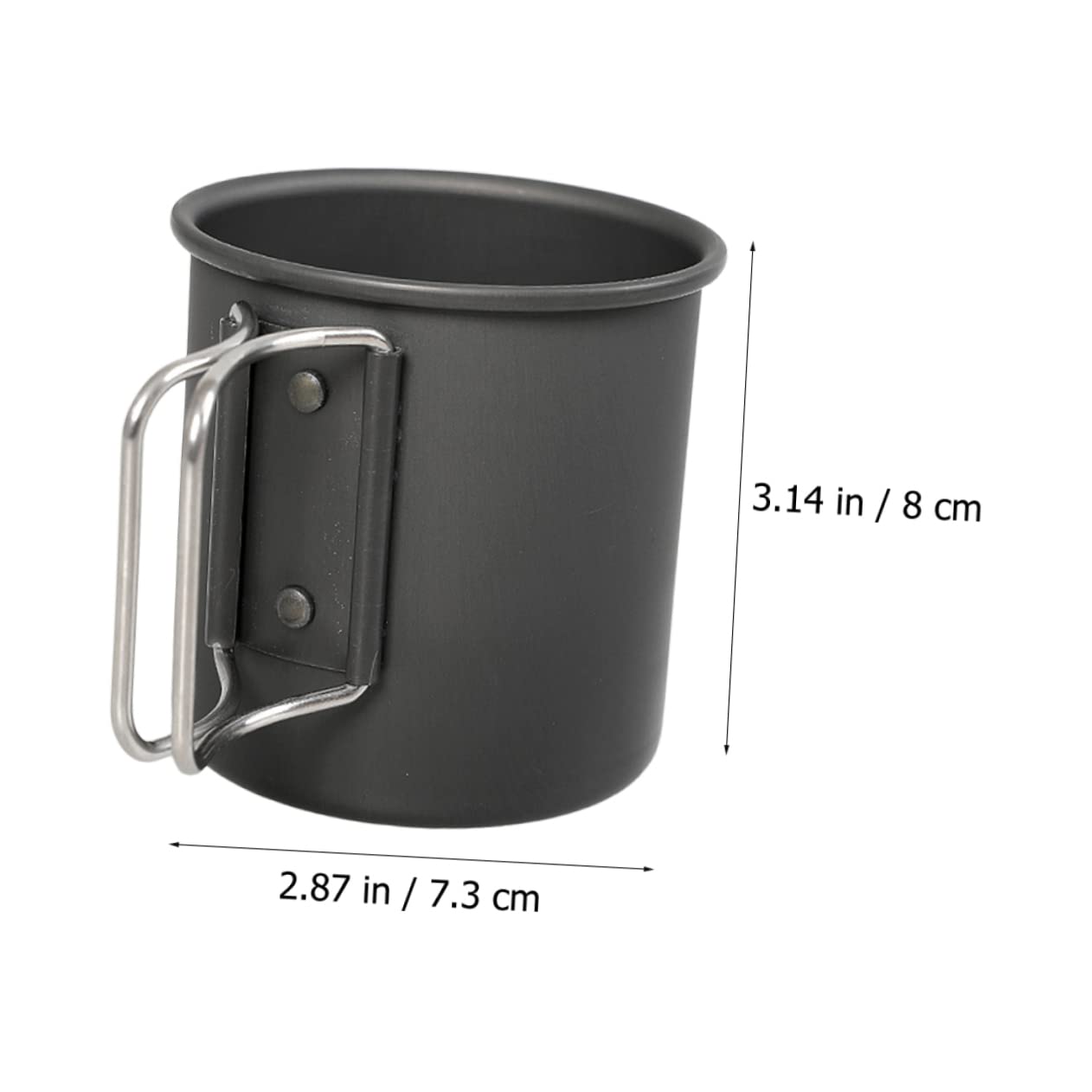 BESPORTBLE 3pièces Tasse Pliable Aluminium Pour Camping Mug Pratique Pour Café Et Thé Plein Air Pour Activités Extérieur