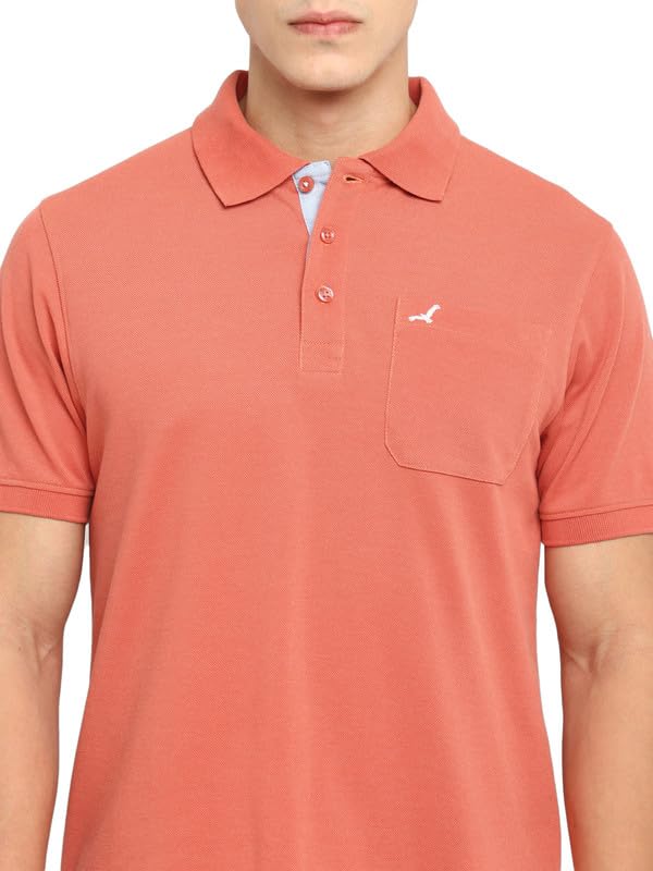 Image of AMERICAN CREW Polo Collar T-Shirt for Men with Pocket