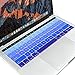 ProElife Blue Gradient Keyboard Cover Ultra Thin Keyboard Protector Skin for MacBook Pro with Touch Bar 13-inch 15-inch (Model A2159, A1989, A1990, A1706, A1707) (2019 2018 2017 2016) (Ombre Blue)
