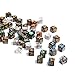 FourDragons 110 Pieces MTG Keyword Tokens 12mm Counters Dice for Magic The Gatering, MTG Abilities Keyword Buff Tokens D6 D20 Life Counter Dice for TCG CCG Magic Card Games Accessories