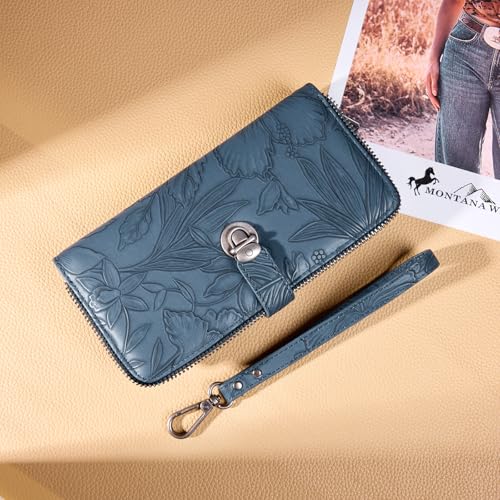 Montana West Large Bifold Wristlet Wallets for Women with ID Window - image 6