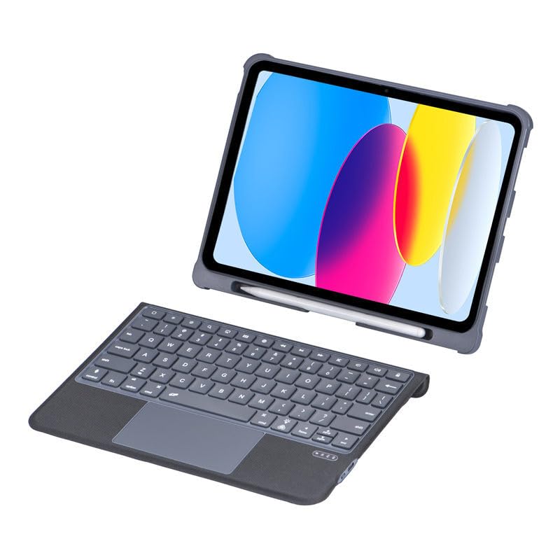 Étui en cuir iPad Pro 11 2020 noir housse clavier rétroéclairé