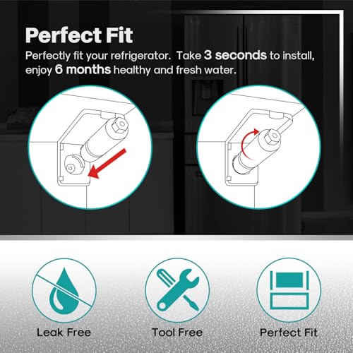 Image of ICEPURE PLUS CS-52 NSF /ANSI 53 Certified Refrigerator Water Filter Replacement for Bosch 640565, Whirlpool WHKF-R-PLUS, EVOLFLTR10, Cuno CS-51, CS-450, CS-451, CS-452, 5553629, 5586606, 1Pack