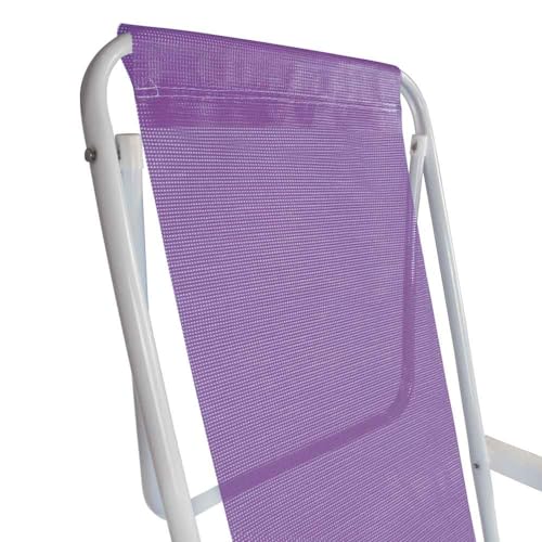 Mor - Cadeira Reclinável Aço 8 Posições Lilás