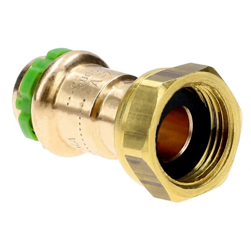 Raccord cuivre droit avec écrou à sertir - F 1/2'' - Ø 16 mm - Comap
