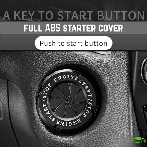 Image of SARTE Car Engine Start Stop Switch Cover Rotatable Ignition Button Protector Universal Push Start Stop Sticker Anti-Scratch Interior Decoration Accessory for All Cars