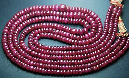 Saphir rose perles rondelles 4.5-8mm pour créer vos colliers d'été