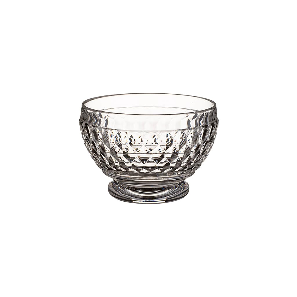 Villeroy & Boch Boston Colored Individual Bowl, Clear, 4.5" Diamond Faceted Crystal