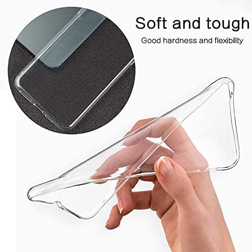 Image of NISHTECH for iPhone 13 Mini (5.4 Inch) Premium Transparent Hybrid Soft Slim Dust Proof Back Case Silicone with Camera Protection