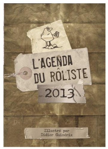 L'Agenda du Roliste avec pages de quêtes et fiches de personnages de jeu de rôle