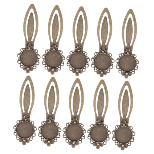 GARIOUANS 10個レトロデザイン アンティークブックマーク なブックマークデコ