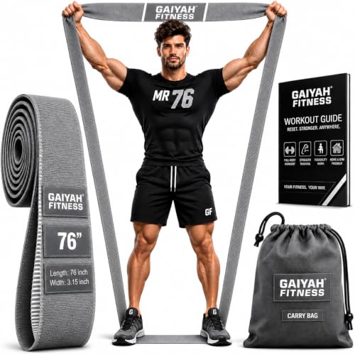 Image of Long Resistance Bands for Working Out Women, Fabric Resistance Band, Stretch Bands for Exercise Bands Resistance Bands Set for Physical Therapy, Elastic Bands for Exercise
