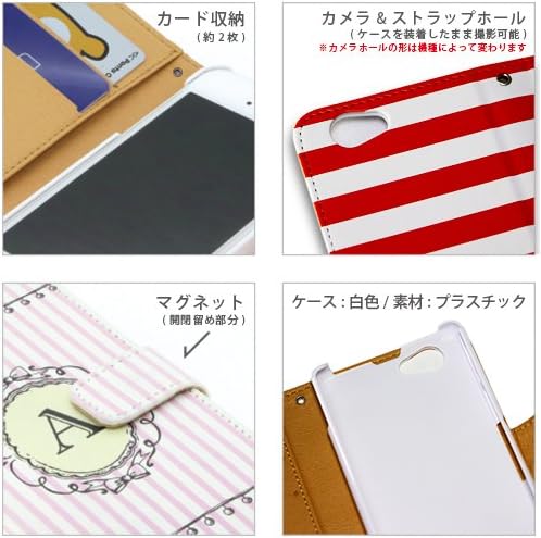 Second Skin Flip Smartphone Case Panel Border Black x Pink Design by ROTM/for iPhone SE/5s/docomo