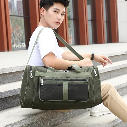 Sac de sport de grande capacité vert clair avec compartiment chaussures - 2