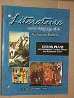 Literature and the Language Arts: The American Tradition - Lesson Plans with Alternative Teaching Options and Readability Guides 082192687X Book Cover