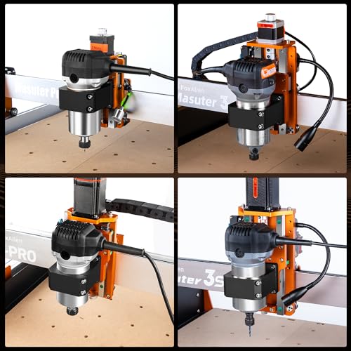 65mm CNC-Spindelhalter aus Aluminium, Z-Klemme für FoxAlien Masuter Pro, Masuter 3, Masuter 3S und XE-PRO CNC-Fräsmaschine, kompatibel mit RT0701C
