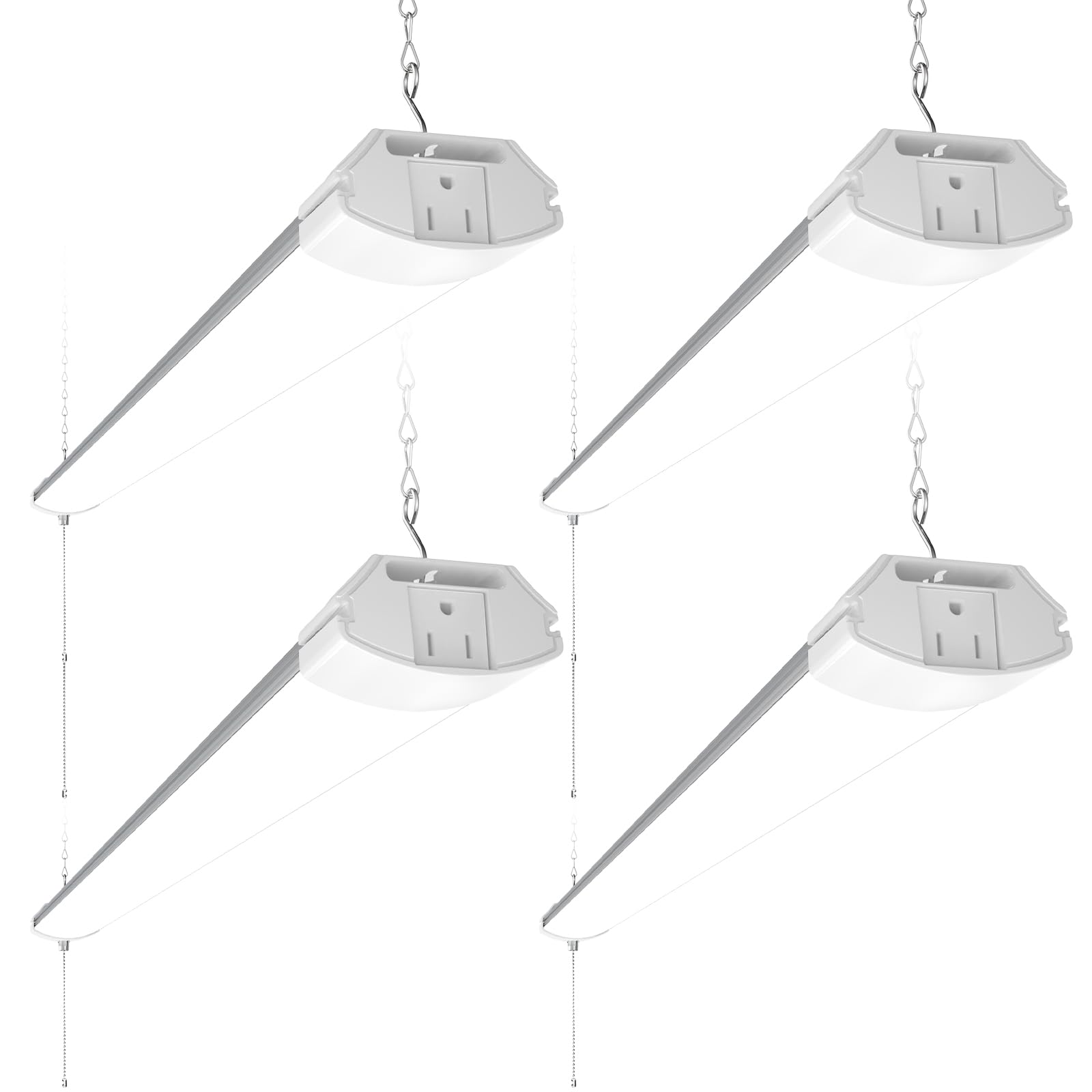 Barrina BS84 LED Shop Lights 4FT for Workshop, 84W 10000LM 6500K, 4 Packs
