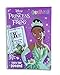 Princess Tiana and The Frog Coloring + Activity Book Favor or Gift for Children - 'Fairy Tale Dreams' - 64 Pages