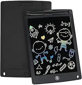 Lousa Mágica Infantil Digital LCD 12'' - Tablet de Escrita Infantil Reutilizável, Colorida, Sensível ao Toque, com Caneta Stylus