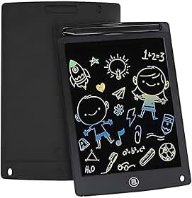 Lousa Mágica Infantil Digital LCD 12'' - Tablet de Escrita Infantil Reutilizável, Colorida, Sensível ao Toque, com Caneta Stylus