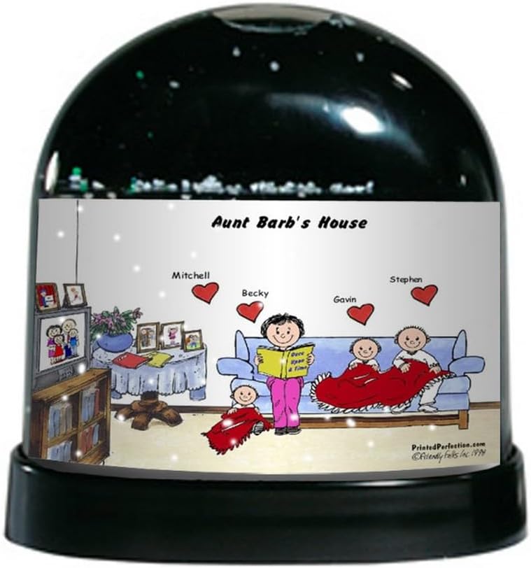 PrintedPerfection.com Personalized Little Angels - 3, with Female Snow Globe Gift