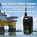 ELIDAIP FS-8200 Waterproof Walkie Talkie IP68 Floating VHF Radio,2500mAh Rechargeable,Type-C,128 Channels,Hidden Screen, Lightweight,Portable Two-Way Radios for Coastal,Fishing,Kayaking(1Pack)