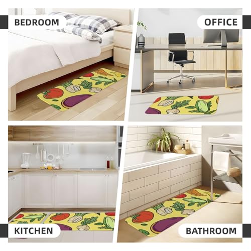Juego de tapetes de cocina de 43 x 119 cm y 43 x 76 cm para lavandería 7