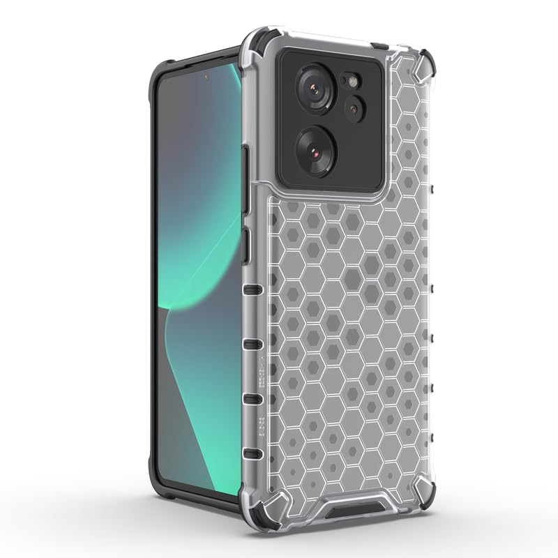 Image of Plastic Bumper Back Case Cover for Xiaomi 13T / Mi 13T Pro 5G (Transparent)