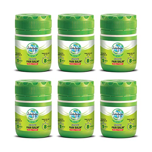 Image of AMRUTANJAN STRONG PAIN BALM 8 ML - PACK OF 6