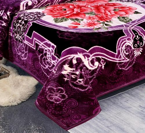 Image of Ultra Soft Luxurious Embossed Very Warm Mink Double Bed Blanket, Supersoft Blanket for AC Room & Winters