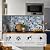 5 Sheets Ink Blue Hexagon Glass Mosaic,Pool Tiles,12" x 10" Kitchen Backsplash Tile