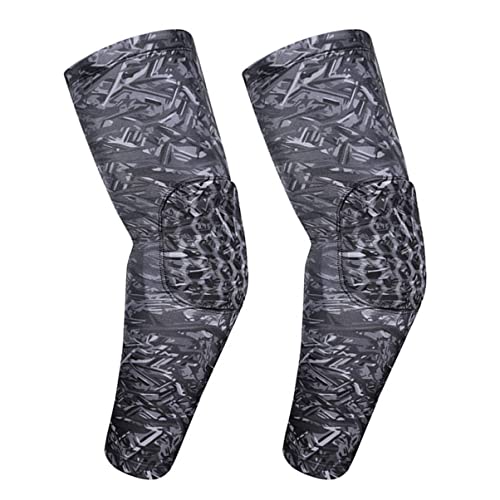 KOMBIUDA 2Pcs Elbow Protectors Sports Elbow Pads for Football Outdoor Activities Flexible Compression Sleeves for Injury Prevention Muscle Breathable Durable Design