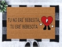 Doormat Outdoor Entrance Welcome Bad Bunny Doormat No Ere Bebesita Tu Ere Bebesota Front Door Entrance Bedroom Door Mat Non-Slip Kitchen Mat 16x24 inch