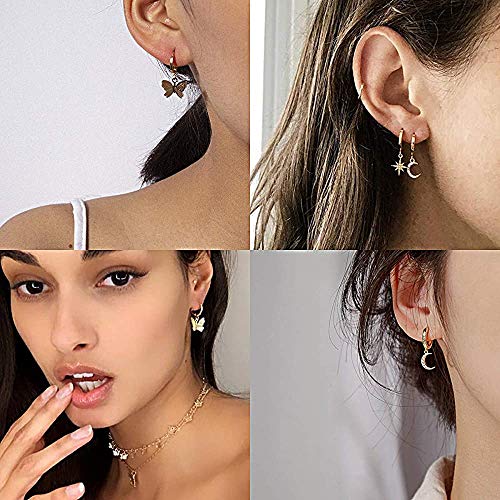 Pearl & AD 6 Pair Earrings Set For Her