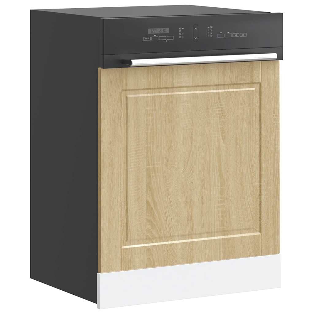 Tomostar Façade De Porte Lave Vaisselle Panneau De Lave-Vaisselle Accessoire Pour Cuisine Porto Chêne Sonoma 60 X 1,5 X 67 Cm